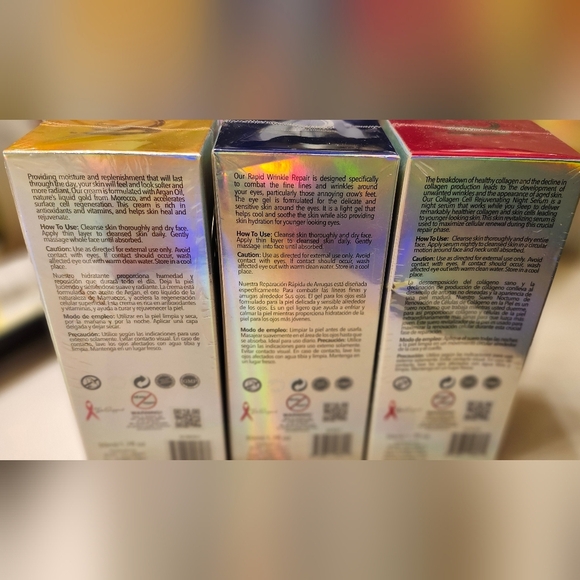 NIB-3 PC Set-Secret Collagen-Daily Moisturizer, Day & Night Eye Serum - Picture 10 of 10